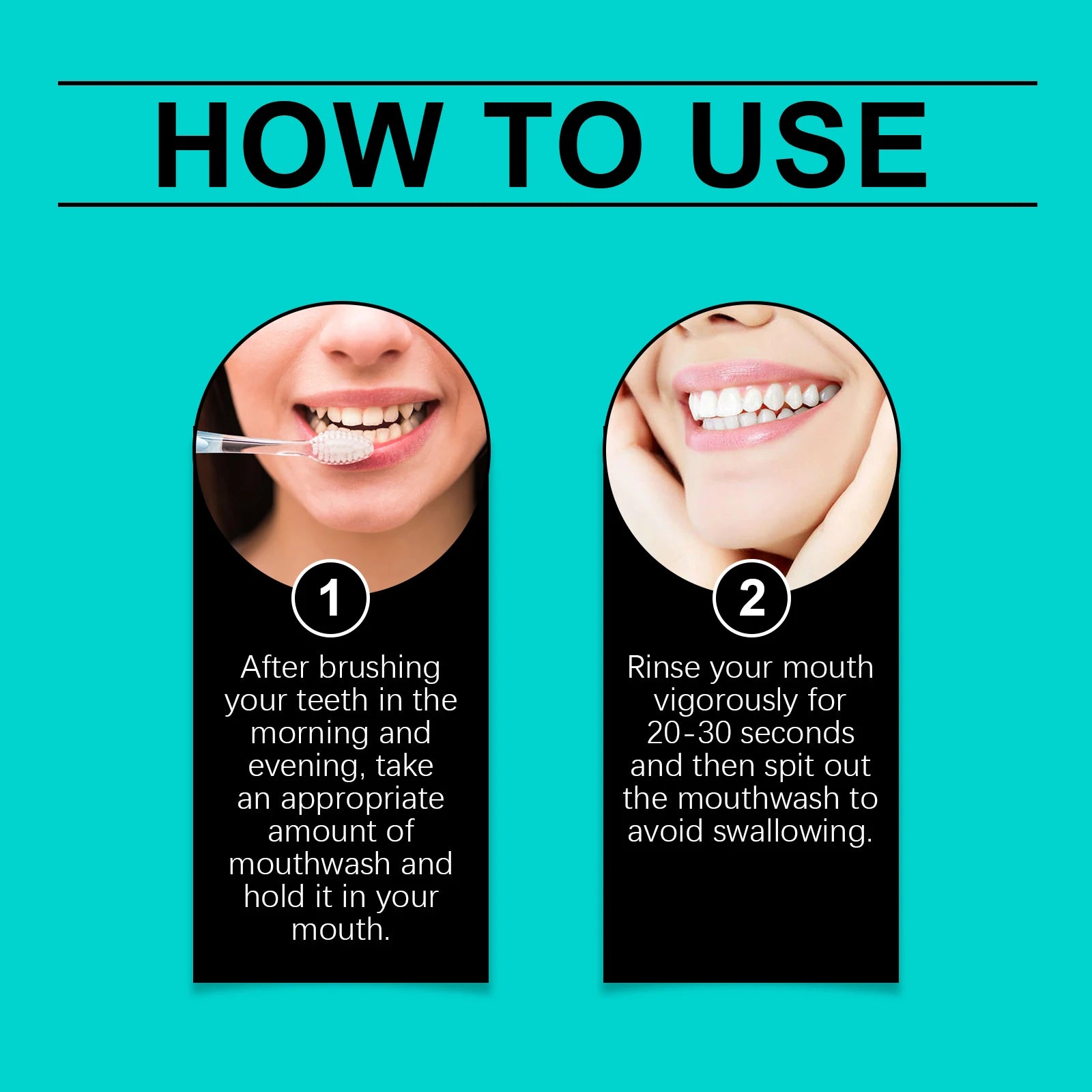Coconut Mint Pulling Oil Mouthwash Removes Tooth Stains Yellow Teeth Prevents Bad Breath Freshens Breath with Mouthwash