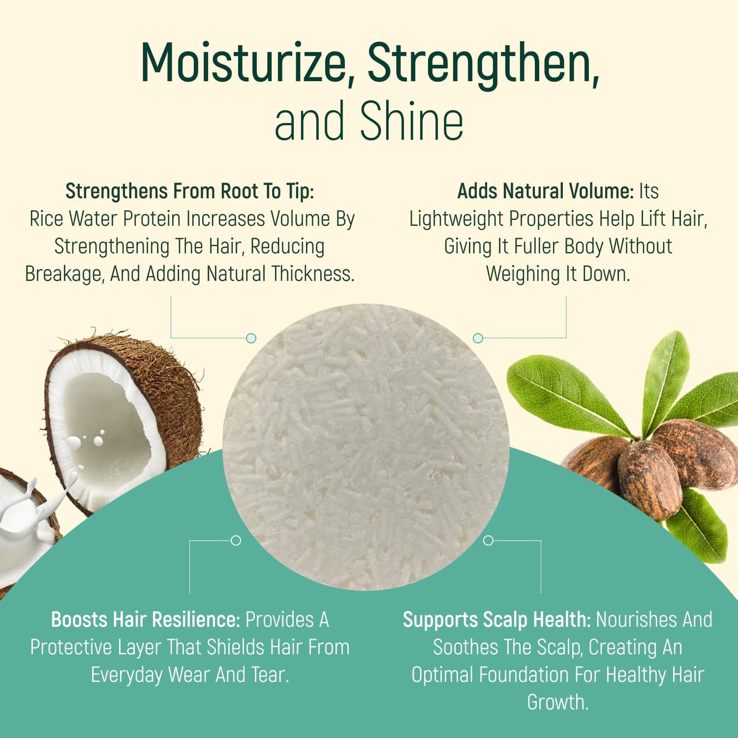 Solid Shampoo and Conditioner Bar - Hair Soap – 100% Organic Shampoo Bars for Hair with All Natural Plant Based Essential Oils and Zero Waste Biodegradable Packaging (Coconut)