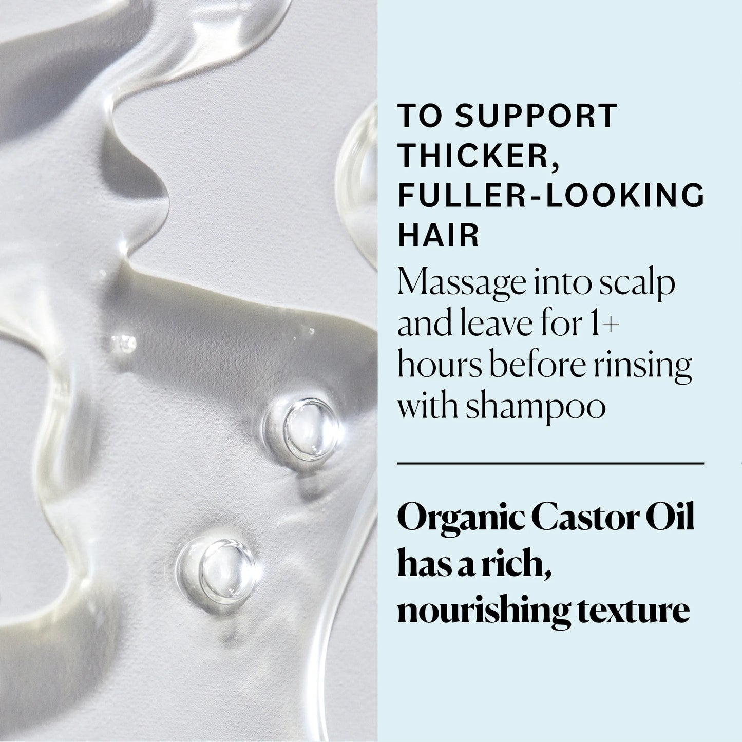 Organic Castor Oil to Condition for Hair, Lashes, and Brows, 6 Fl Oz