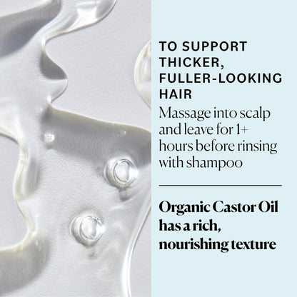 Organic Castor Oil to Condition for Hair, Lashes, and Brows, 6 Fl Oz