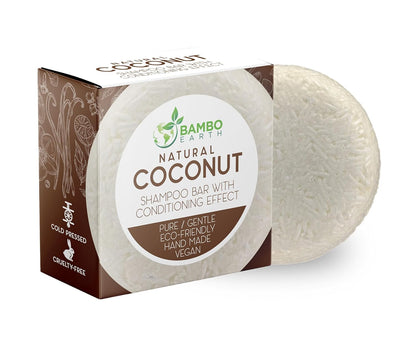 Solid Shampoo and Conditioner Bar - Hair Soap – 100% Organic Shampoo Bars for Hair with All Natural Plant Based Essential Oils and Zero Waste Biodegradable Packaging (Coconut)