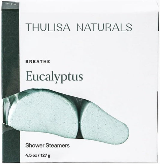 Eucalyptus Shower Steamers Aromatherapy | Organic Shower Bombs with Essential Oils | Self Care Christmas Birthday & Spa Gifts for Women & Men | Stocking Stuffers | 4 Pack