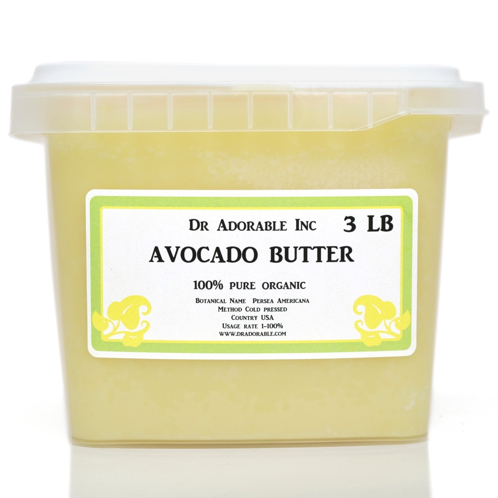 AVOCADO BUTTER ORGANIC 100% NATURAL -Moistorizing Butter-