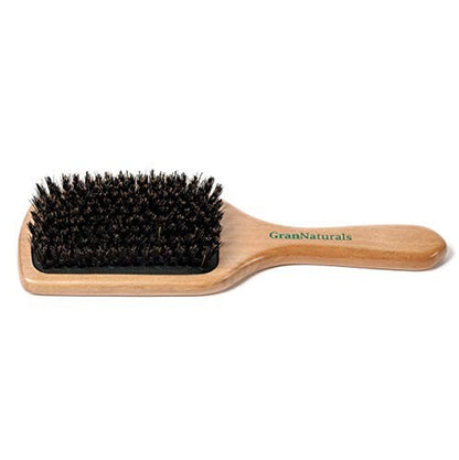 Grannaturals Boar Bristle Smoothing Hair Brush for Women and Men - Medium/Soft